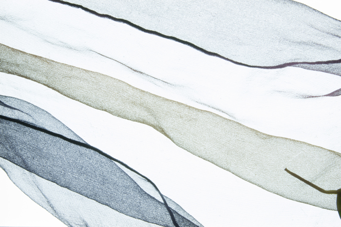 Leaf has left the frame, folds on cloth are still visible